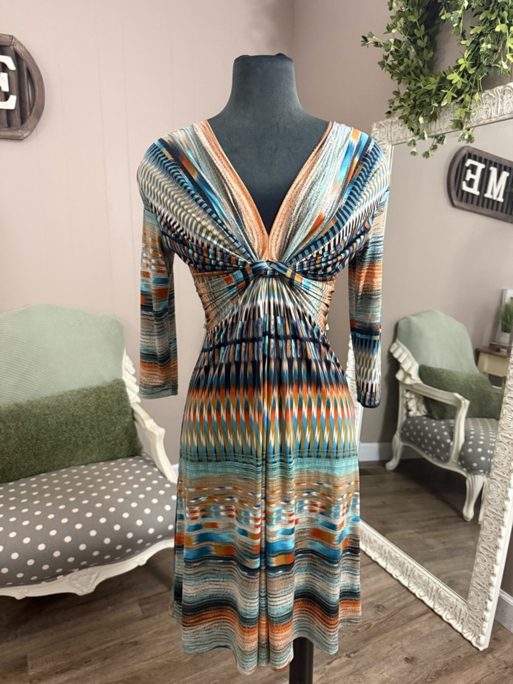 Ilse Jacobsen • Y2K Jersey Geometric Print Dress - Picture 12 of 15